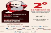 2 Seminario los Marxismos en el Siglo XXI. Mesa 7: Debates en … · 2012-12-18 · 2 Seminario los Marxismos en el Siglo XXI. Mesa 7: Debates en torno al marxismo 6 capital del pensamiento