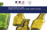 POLÍTICA DE PREVENCIÓN DE DELITOS · 2019-03-14 · Política de Prevención de delitos y Procedimiento de Gestión de denuncias de cristalerías de chile s.a. 7 POLÍTICA DE PREVENCIÓN