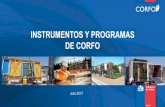 INSTRUMENTOS Y PROGRAMAS DE CORFO · HACCP / NCh 2861 2861 Sistemas de Gestión de Aseguramiento de Calidad. ... Código de Sustentabilidad de la Industria Vitivinícola Chilena Ley