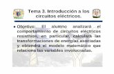 Tema 3. Introducción a los circuitos eléctricos.profesores.dcb.unam.mx/users/franciscompr/docs/Tema 3/3.1...Ley de Ohm. Cuando a un metal se le aplica una diferencia de potencial