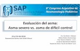 Evaluación del asma: Asma severo vs. asma de difícil controla... · 2018-05-11 · Evaluación del asma: Asma severo vs. asma de difícil control. 8° Congreso Argentino de Neumonología