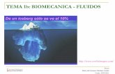 TEMA 1b: BIOMECANICA - FLUIDOS - Universitat de Valènciaocw.uv.es/ciencias/fisica/clase6.pdfTEMA 1b: BIOMECANICA - FLUIDOS 1.6 Fluidos ideales en movimiento Un fluido ideal en movimiento