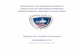 MINISTERIO DE SEGURIDAD PÚBLICA DIRECCIÓN DE RECURSOS ... · Este manual recopila información sobre la descripción de clases policiales del Ministerio de Seguridad Pública. ...