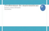 Problemas de matemáticascpepabarbastro.catedu.es/.../uploads/problemas-sr9.docx · Web viewProblemas de matemáticas Sumas y restas (llevando) Escenarios 15 € 95 €15 €85 €62