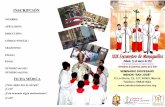 INSCRIPCIÓN - Diócesis de Cartagena · tro de monaguillos que tendrá lugar el día 25 de marzo de 2017 en el Seminario Mayor San Fulgen-cio de Murcia. Hago extensiva esta autorización
