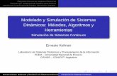 Modelado y Simulaci n de Sistemas Din micos: M todos ...kofman/files/eci_MyS_5.pdf · Modelado y Simulación de Sistemas Dinámicos Simulación de Sistemas Continuos. Algoritmos Clásicos