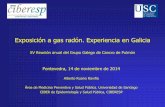 Exposición a gas radón. Experiencia en Galiciagrupogallegocancerdepulmon.org/pdf/alberto-ruano-ravina.pdf · estudios de casos y controles de 9 países europeos. Este estudio ha