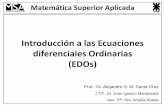 Introducción a las Ecuaciones diferenciales Ordinarias (EDOs) · 0.5 1 1.5 2 2.5 3 3.5 4 4.5 0 50 100 150 200 250 300 350. Método de Runge-Kutta ... Chapra, S.; Canale, R. Numerical