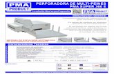 PMA 360 E - Profiprofi.es/FICHAS/Maquinas/Encuadernadoras/Multipeine/Maquinas/PMA 360 E.pdfAnuladores de taladro Tope lateral Recogedesperdicios Tensión y consumo mm. 1000 x 485 x