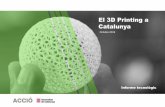 El 3D Printing a CatalunyaEl nombre de patents en el sector del 3D Printing ha anat en augment constant des del 2014. Certament el boom que tingué el sector en un inici en quant a