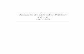 Anuario de Derecho Público · Régimen financiero y tributario..... 45 1. Nuevas contribuciones patrimoniales: drogas y bancos. ... político y al derecho a la libre participación