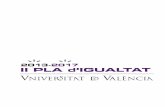 II Plan de igualdad de la Universitat de València · 6 COMISIÓN PARA LA ELABORACIÓN DEL II PLAN DE IGUALDAD Antonio Ariño Villarroya, vicerrector de Cultura e Igualad Carmen Tomás