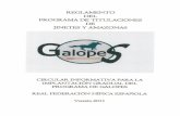 CIRCULAR INFORMATIVA PARA IMPLANTACION GALOPES-1 · galopes si bien se establecen referencias entre los niveles de la competición con las etapas finales de la formación, galopes