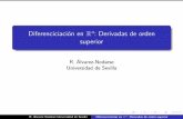 Diferenciciaci on en Rn: Derivadas de orden superioreuler.us.es/~renato/clases/dfvv/transparencias/beamer-ana-fvv-intro-III.pdf · R. Alvarez-Nodarse Universidad de Sevilla Diferenciciaci