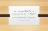 Los límites al DAIP en la jurisprudencia del TC Peruano...En esta eventualidad, puederestringirse osuspenderse el ejercicio de los derechos constitucionales relativos a la libertad