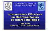 Interacciones Eléctricas en Macromoléculas de Interés ... · Interacciones Eléctricas en Macromoléculas de Interés Biológico Diego Vallejo IFLYSIB, Fac. Cs. Exactas y Facultad