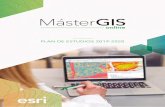 MásterGIS online/ Introducción a HTML5, CSS y JavaScript / Desarrollo de aplicaciones web con el API ArcGIS para JavaScript / Creación de aplicaciones GIS con Web AppBuilder / Trabajo