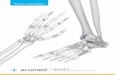 Técnica quirúrgica - Trauma Solutions · de Jones 13 Técnica de la osteotomía calcánea 17 Información de pedidos 21 Notas 25 Acumed® es líder mundial en soluciones médicas