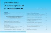 Medicina Aeroespacial y Ambiental · 2019-10-15 · Editorial F. RÍOS TEJADA • La Medicina Aeroespacial, una especialidad necesaria 1 Originales M. PRADAS SEGOVIA, J. A. LÓPEZ