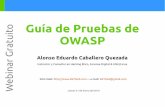 o t Guía de Pruebas de u t OWASP a r G Alonso Eduardo Caballero … · 2019-03-07 · pruebas de penetración contra aplicaciones web. La versión 4 de la guía de pruebas de OWASP,