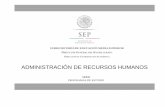 ADMINISTRACIÓN DE RECURSOS HUMANOS P MATERNO · 2019-09-04 · La capacitación en Administración de Recursos Humanos proporciona las herramientas necesarias para que el estudiante