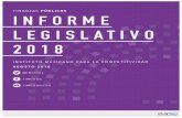 Informe Legislativo 2018 - Instituto Mexicano para …...través de nombramientos a modo y gobernando con el mantra de la corrupción. En pocas palabras, las legislaturas fueron omisas
