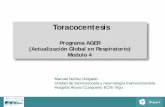 Toracocentesis Programa AGER (Actualización Global en ... · • Ecografia torácica en UCI. Indicaciones. Utilidades-Estructuras normales en capas-Piel, tejido subcutaneo, músculo,