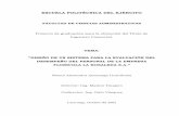 ESCUELA POLITÉCNICA DEL EJÉRCITO - Repositorio de la ...repositorio.espe.edu.ec/bitstream/21000/4334/1/T-ESPEL-0299.pdf · de una manera profesional, implantando un sistema de evaluación