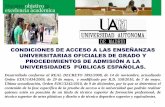 Sin título de diapositiva - IES Andrés Lagunaiesandreslaguna.centros.educa.jcyl.es/sitio/upload/Universidad_Autonoma.pdf · de cuatro materias de modalidad de segundo de bachillerato,