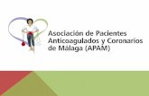 Asociación Pacientes Anticoagulados y Coronarios de Málaga … · 2017-05-03 · ASOCIACIÓN PACIENTES ANTICOAGULADOS Y CORONARIOS DE MÁLAGA, A.P.A.M. Nace a finales de 1996 con