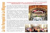 PEREGRINACIÓN DE LA PARROQUIA A LUGARES MARIANOS Y ... parroquial/VOZ AGOSTO 2018.pdf · de descanso en la casa que la Basílica tiene en Guadarrama. Algunas pertenecen al Centro