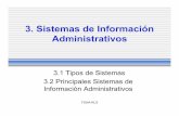 3. Sistemas de Información Administrativossgpwe.izt.uam.mx/files/users/uami/rlg/Tema31y32-V3.pdfSistemas de Información Administrativos 3.1 Tipos de Sistemas 3.2 Principales Sistemas