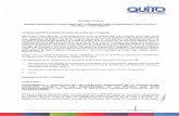 QUhD - Agua de Quito · ulanal. ilM.iiiioen pvir^. el JO^ácnd 2014,pre^ú aprotmcióii del Directoriode la Empreta; y, el $0^> rotaote. usa m tmcnto d Contrato Colect]\c ante la