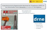Presentación de PowerPoint - FETOCfetoc.es/presentaciones/Ponencias_XXJTC/donantes_intoxic...Evolución de la donación de órganos en España. Números absolutos y tasas pmp. (1993-2015)