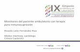 Monitoreo del paciente ambulatorio con terapia para ... · Monitoreo del paciente ambulatorio con terapia para inmunosupresión Ricardo León Fernández Ruiz Médico internista, cardiólogo.