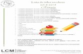 Lista de útiles escolares 2018-2019 1° Primariacondorcet.com.mx/Condorcet/Primaria/LISTA DE UTILES PRIM 2018-2019.pdf · 1° Primaria . LECTURAS RECOMENDAS +6 años o o t a. Plutarco