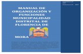 Manual de Organización y Funciones Municipalidad Distrital ... · Manual de Organización y Funciones, es de cumplimiento estricto en todas las Gerencias, Oficinas y Divisiones de