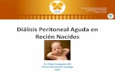 Diálisis Peritoneal Aguda en Recién Nacidos · 2014-09-21 · Corrección de cardiopatías congénitas Early initiation of peritoneal dialysis in neonates and infants with acute