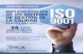 IMPLEMENTACIÓN DE UN SISTEMA DE GESTIÓN DE LA CALIDADgicaingenieros.com/l2/brochure/brochure-ssgc-lima.pdf · parcipante competencias relacionadas a la implementación de Sistema