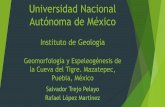 Instituto de Geologíacuevasdelperu.org/Conferencias/Tarapoto2016/Trejo.pdf · 2018-01-07 · Regiones morfológicas. ... Diagrama de Rosa que muestra el rumbo de las facetas triangulares
