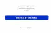 Sistemas LTI discretosSistemas LTI discretospds- Procesamiento Digital de Seأ±ales Sistemas discretos