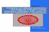 Cnidarios (Cnidaria) bentónicos del Golfo de Vizcaya y ... · listado con la fauna de cnidarios bentónicos (phylum Cnidaria) del Golfo de Vizcaya y zonas próximas, en un área