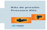 Kits de presión Pressure Kits - watertreatment4industry.co.uk · con sensor de caudal y relé para el arranque/paro de la bomba. Válvula de retención, imán y muelle. Pulsador