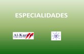 ESPECIALIDADES - Al-Kazires Scoutal-kazires462.es/.../03_Seccion_Scout/Especialidades.pdf · 2018-08-20 · Las especialidades os van a dar la oportunidad de progresar en aquellos
