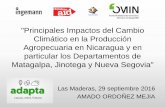 Principales Impactos del Cambio Climático en la Producción …proyectoadapta.com/wp-content/uploads/2017/02/Los-Impact... · 2019-11-16 · "Principales Impactos del Cambio Climático