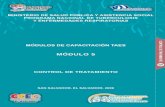 MÓDULO 5 - Sitio Oficial del Ministerio de Salud de El Salvador · Formulario de Solicitud de Examen de bacteriológico de Tuberculosis (PCT-3), son los formularios que se utilizan
