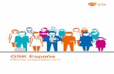 GSK España · 1 Informe Corporativo GSK España 2017 2 22 26 28 8 16 Índice Nuestra Compañía • Una multinacional farmacéutica con una misión • 150 años de historia en innovación