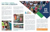 Los niños y colores dan vida a HábitArte · 2017-09-28 · frase Guabito mío. La titular de esta cartera de Estado no se salvó de la ﬁesta de color y terminó con pintura en