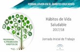 Hábitos de Vida Saludable - Junta de Andalucía...Empecemos por el principio: Jornada Inicial de Trabajo. Hábitos de Vida Saludable 2017/18 ¿En qué consiste el programa para la