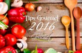Tips Gourmet 2017 - REFRIEVENTOSrefrieventos.com/sitio/pdf/tips_gourmet_2017.pdfLicue al jugo de naranja un Irozo de zanahoria, un poco de jengibre y suficienÈe hielo. Bolitas de